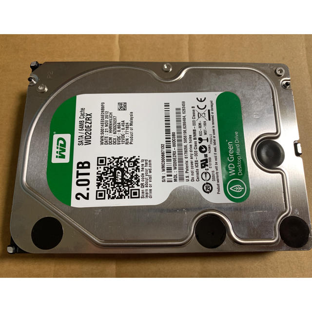 WD20EZRX3.5 HDD 2TB  動作品