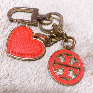 トリーバーチ(Tory Burch)のTory Burch トリーバーチ　キーホルダー　チャーム　ハート　レザー(キーホルダー)