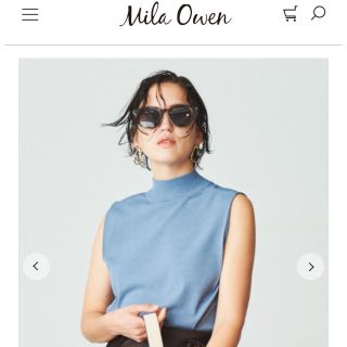 ミラオーウェン(Mila Owen)の【yori7725様専用】Mila Owenショルダータックノースリーブニット(ニット/セーター)