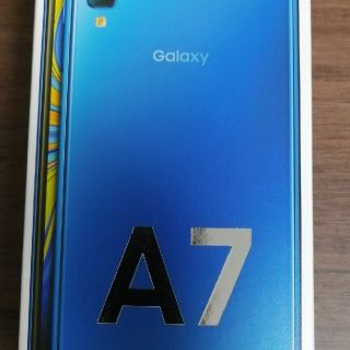 サムスン(SAMSUNG)の新品　Galaxy A7 ブルー 64 GB SIMフリー(スマートフォン本体)