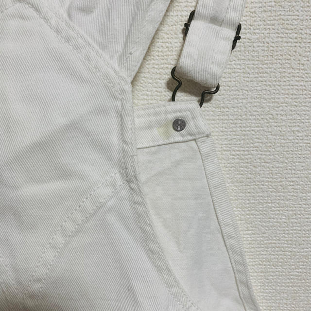 BROWNY(ブラウニー)の白　オーバーオール　デニムサロペット メンズのパンツ(サロペット/オーバーオール)の商品写真