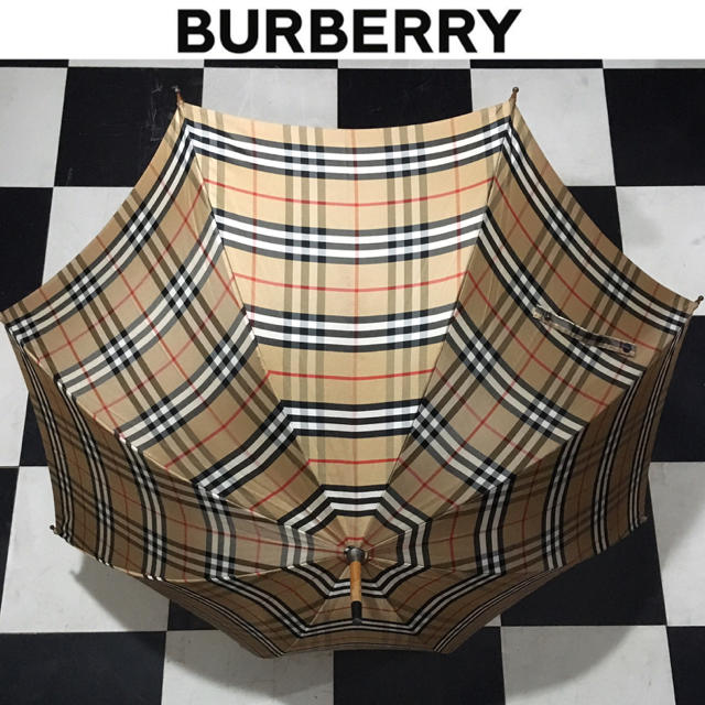 BURBERRY(バーバリー)のBURBERRY 傘 バーバリー ノバチェック ヴィンテージ アンブレラ 希少 レディースのファッション小物(傘)の商品写真