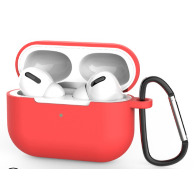 airpods proケース エアーポッズ シリコン 耐衝撃 レッド スマホ/家電/カメラのスマホアクセサリー(その他)の商品写真