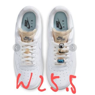 ナイキ(NIKE)のNIKE AIR FORCE 1 07 LX "BLING" エアフォース1 白(スニーカー)