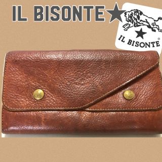 イルビゾンテ(IL BISONTE)の【IL BISONTE】長財布(ブラウン)(長財布)