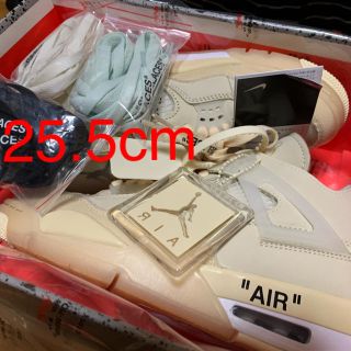 ナイキ(NIKE)のNIKE AIR JORDAN 4 OFF WHITE SAIL 25.5cm(スニーカー)