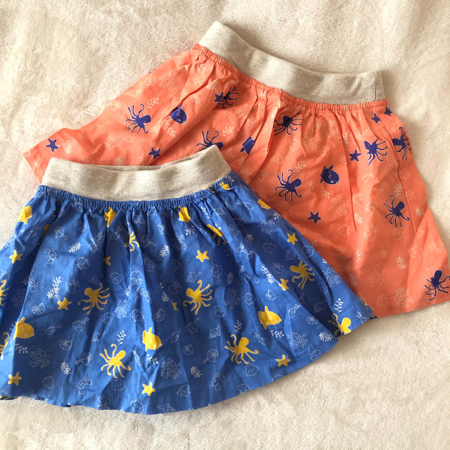 LAGOM(ラーゴム)のSamansa Mos2 Lagom スカート姉妹セット キッズ/ベビー/マタニティのキッズ服女の子用(90cm~)(スカート)の商品写真