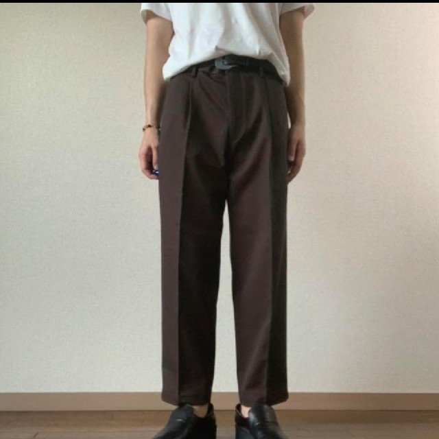 古着 ブラウン スラックス メンズのパンツ(スラックス)の商品写真