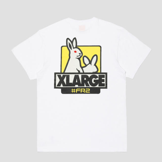 XLARGE #FR2 FXXK ICON TEE WHITE コラボ Tシャツ