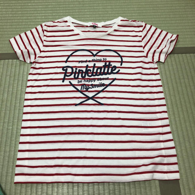 PINK-latte(ピンクラテ)のピンクラテ  半袖　赤ボーダー　M レディースのトップス(Tシャツ(半袖/袖なし))の商品写真