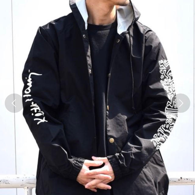 SHIPS(シップス)のKeith Haring フードコーチジャケット【値下げ交渉可】 メンズのジャケット/アウター(ナイロンジャケット)の商品写真