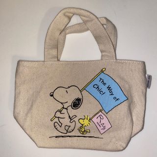 ピーナッツ(PEANUTS)のスヌーピー　ミニトートバッグ(キャラクターグッズ)