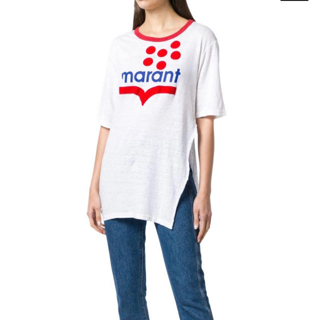 Isabel Marant(イザベルマラン)の【新品未使用】イザベルマランエトワール スリット入りTシャツ レディースのトップス(Tシャツ(半袖/袖なし))の商品写真