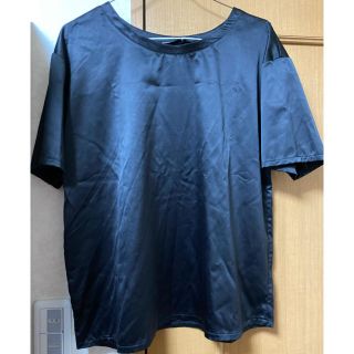 ザラ(ZARA)のZARA サテンTシャツ(Tシャツ/カットソー(半袖/袖なし))