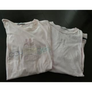 クレージュ(Courreges)のクレージュ Tシャツ 2枚セット　ピンク　Mサイズ(Tシャツ(半袖/袖なし))