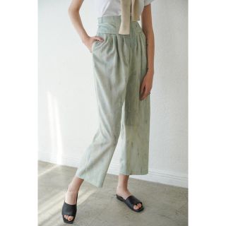 ステュディオス(STUDIOUS)の専用★CLANE即完売TINT EBRU TUCK PANTS★ミントカラー新品(カジュアルパンツ)