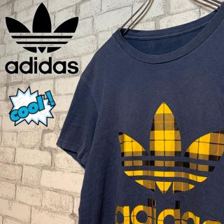 アディダス(adidas)の【デカロゴ レア♪】adidas アディダス/Tシャツ ギンガムチェック(Tシャツ/カットソー(半袖/袖なし))