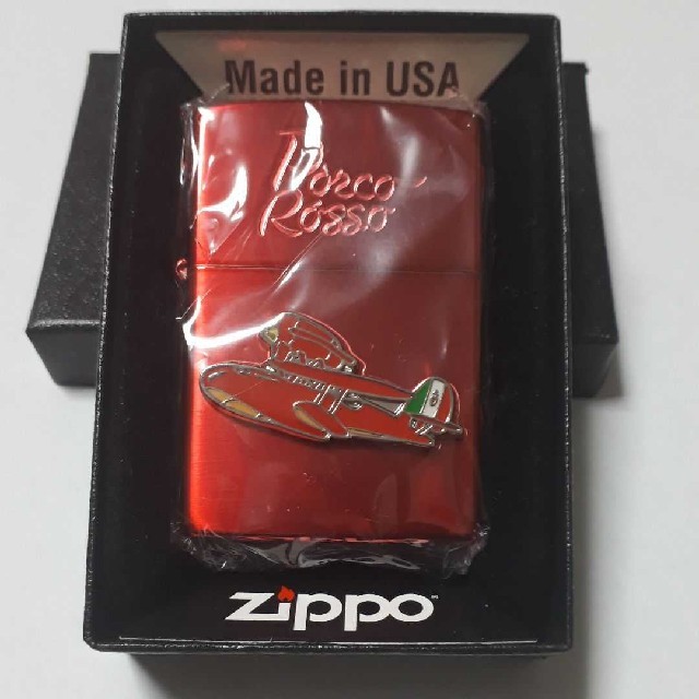 スタジオジブリ  Zippo　紅の豚　ポルコ赤2　ジッポー