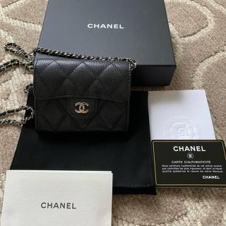 シャネル(CHANEL)の専用☆CHANEL チェーンミニウォレット☆キャビアスキン(財布)