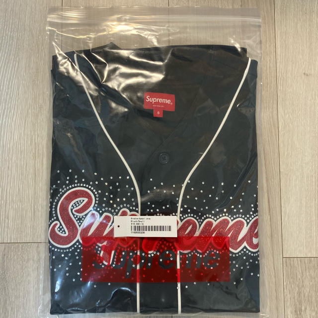 Supreme 20SS Rhinestone Baseball Jersey Supreme 20SS Rhinestone Baseball Jersey
