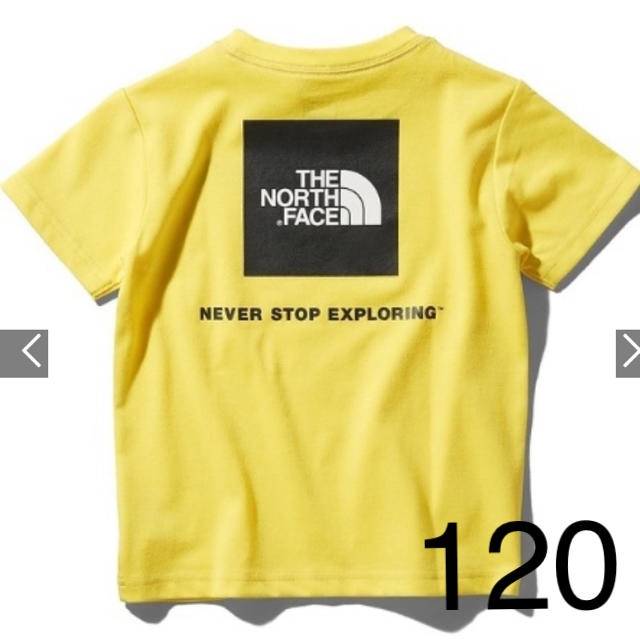 THE NORTH FACE(ザノースフェイス)のノースフェイス　半袖　キッズ　スクエアロゴ　Tシャツ 120 キッズ/ベビー/マタニティのキッズ服男の子用(90cm~)(Tシャツ/カットソー)の商品写真