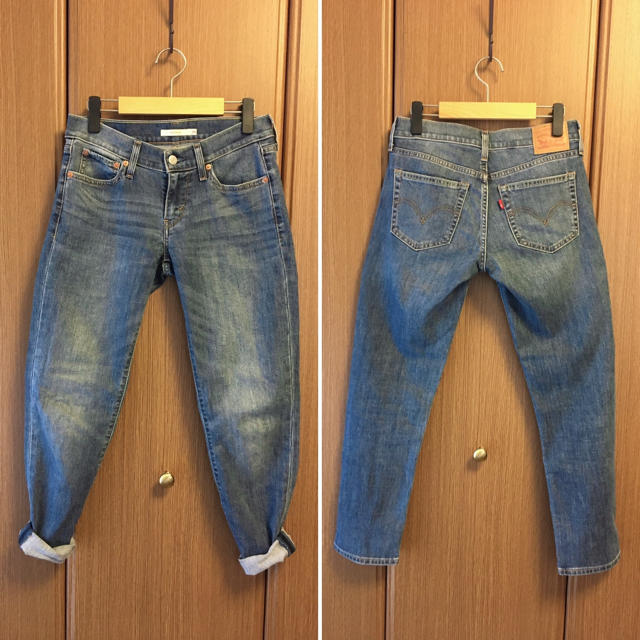 DEUXIEME CLASSE(ドゥーズィエムクラス)の美品 Levi's BOYFRIEND TAPERED テーバードデニムパンツ レディースのパンツ(デニム/ジーンズ)の商品写真