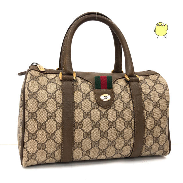 Gucci(グッチ)のGUCCI オールドグッチ ミニ ボストンバッグ グッチ シェリーライン レディースのバッグ(ボストンバッグ)の商品写真