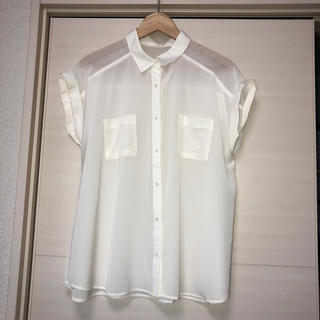 ジーユー(GU)の透けシャツ(シャツ/ブラウス(半袖/袖なし))