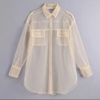 ザラ(ZARA)のシースルー シャツ(シャツ/ブラウス(長袖/七分))