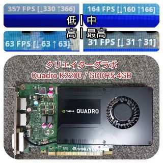 neco様専用 ゲーミングＰＣ/ｉ５/Quadro K2200/1TB/8GB(デスクトップ型PC)