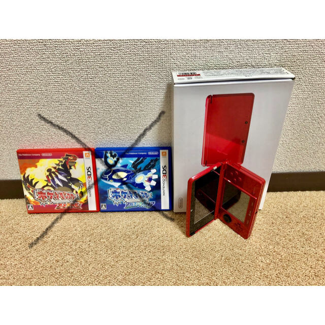 ニンテンドー3DS(ニンテンドー3DS)の任天堂 3DS メタリックレッド(中古品) エンタメ/ホビーのゲームソフト/ゲーム機本体(家庭用ゲーム機本体)の商品写真