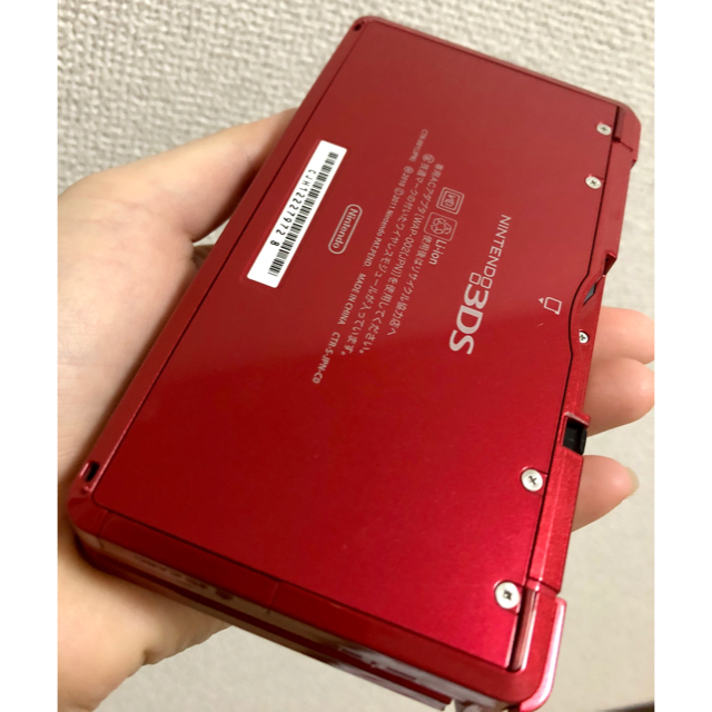 ニンテンドー3DS(ニンテンドー3DS)の任天堂 3DS メタリックレッド(中古品) エンタメ/ホビーのゲームソフト/ゲーム機本体(家庭用ゲーム機本体)の商品写真