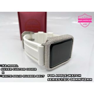 Apple Watch - 42mm用38mm◇アップルウォッチカスタムキラキラカバー