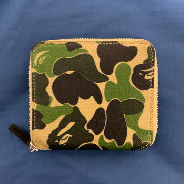 A BATHING APE(アベイシングエイプ)の【A BATHING APE WALLET】財布 グリーン ABC CANVAS メンズのファッション小物(折り財布)の商品写真