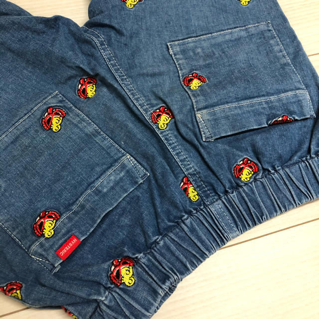 HYSTERIC MINI(ヒステリックミニ)の刺繍ハーフパンツ120cm キッズ/ベビー/マタニティのキッズ服男の子用(90cm~)(パンツ/スパッツ)の商品写真