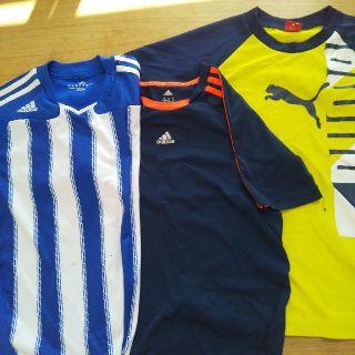 アディダス(adidas)のサイズ 150 ジュニア半袖　スポーツTシャツ3枚組(ウェア)