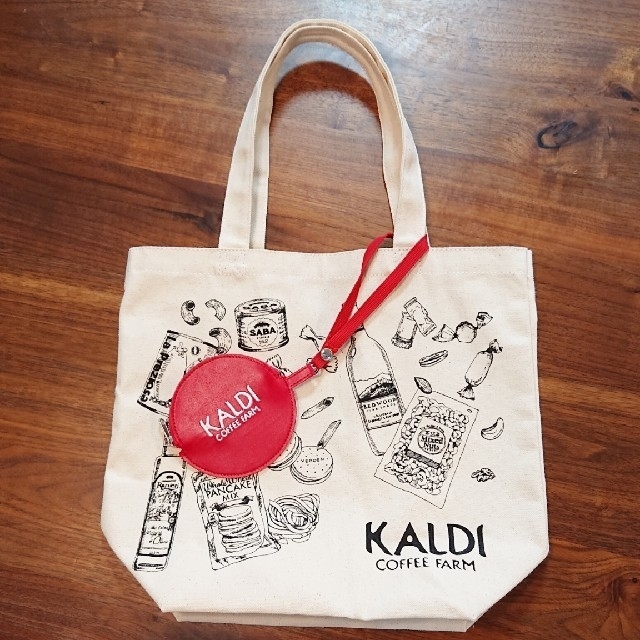 KALDI(カルディ)のカルディ トートバッグ コインケース 未使用 レディースのバッグ(トートバッグ)の商品写真