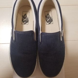 ヴァンズ(VANS)のVANS スリッポン スニーカ　ネイビー　23cm(スニーカー)