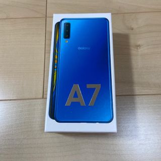 ギャラクシー(Galaxy)のGalaxy A7 ブルー 64 GB SIM フリー　おまけつき(スマートフォン本体)