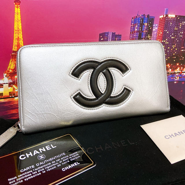 激安】 CHANEL - CHANEL シャネル【正規品】美品 デカココ 長財布