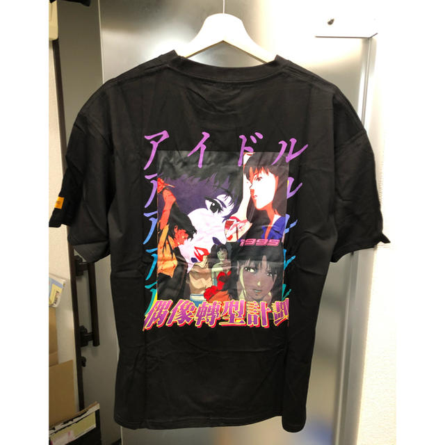 パーフェクトブルー レトロアニメ Tシャツ 黒 PERFECT BLUE 90s パーフェクトブルー レトロアニメ Tシャツ 黒 PERFECT BLUE 90s