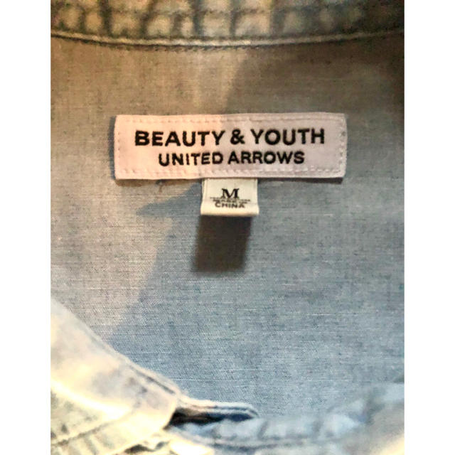 BEAUTY&YOUTH UNITED ARROWS(ビューティアンドユースユナイテッドアローズ)のBEAUTY  &. YOUTH Men’s denim7分袖シャツ メンズのトップス(Tシャツ/カットソー(七分/長袖))の商品写真