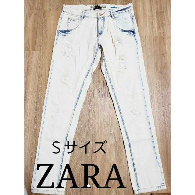 ZARA(ザラ)の値下げ‼【ZARA】ダメージデニム ボーイフレンド ジーンズ レディースのパンツ(デニム/ジーンズ)の商品写真