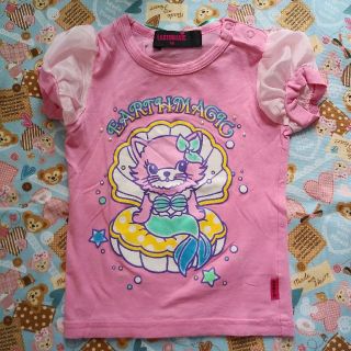 アースマジック(EARTHMAGIC)のアースマジック　ピンキー　Tシャツ　90cm(Tシャツ/カットソー)