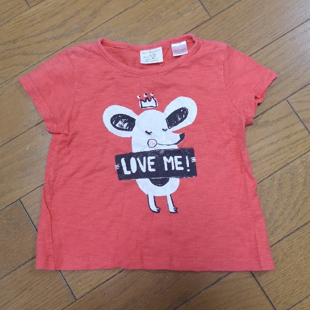 ZARA KIDS(ザラキッズ)のZARA baby Tシャツ　フロントプリント　サイズ80 キッズ/ベビー/マタニティのベビー服(~85cm)(Ｔシャツ)の商品写真