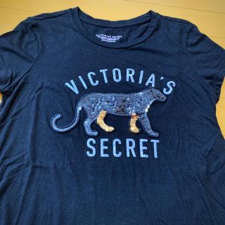 ヴィクトリアズシークレット(Victoria's Secret)の売り切り値下げVICTORIA’S SECRET 黒半袖Tシャツ(Tシャツ(半袖/袖なし))