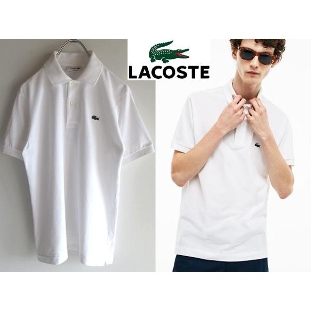 LACOSTE L1212A 鹿の子ポロシャツ 3 白 CLASSIC FIT