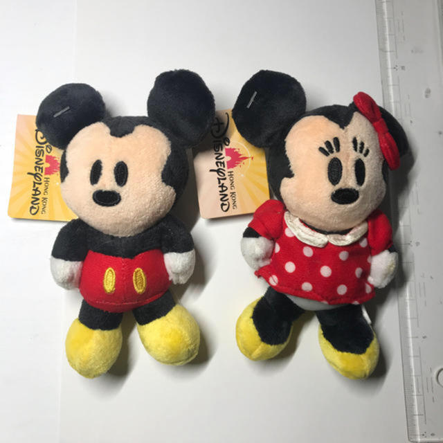 Disney(ディズニー)の香港ディズニーランド　ミッキーミニー　マグネットマスコット エンタメ/ホビーのおもちゃ/ぬいぐるみ(キャラクターグッズ)の商品写真