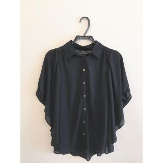 ムルーア(MURUA)のMURUA シャツ 透け バックシャン シフォン ブラウス(シャツ/ブラウス(半袖/袖なし))