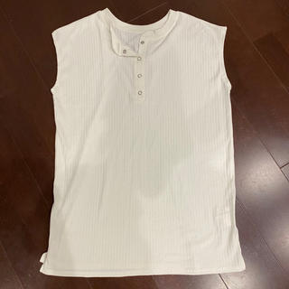 レイカズン(RayCassin)の【SALE】カットソー Tシャツ ホワイト フロントボタン(Tシャツ(半袖/袖なし))